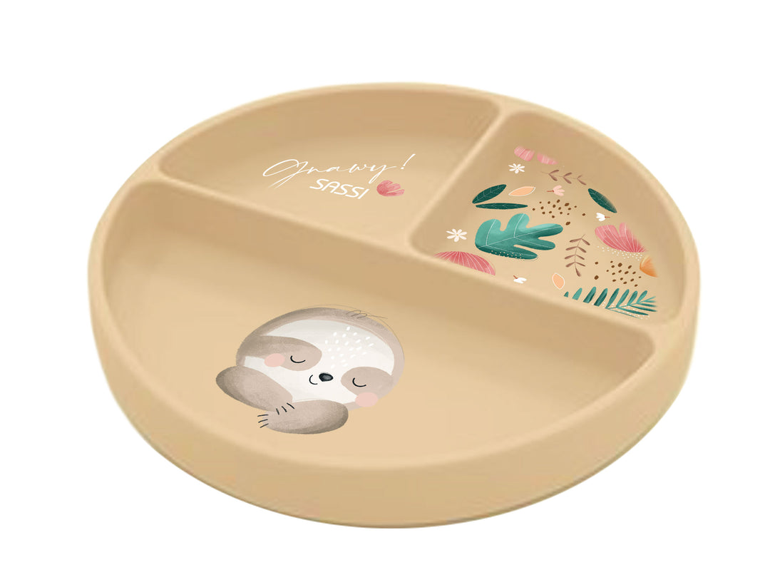 Sassi Silicone Meal Set - Gnawy The Sloth