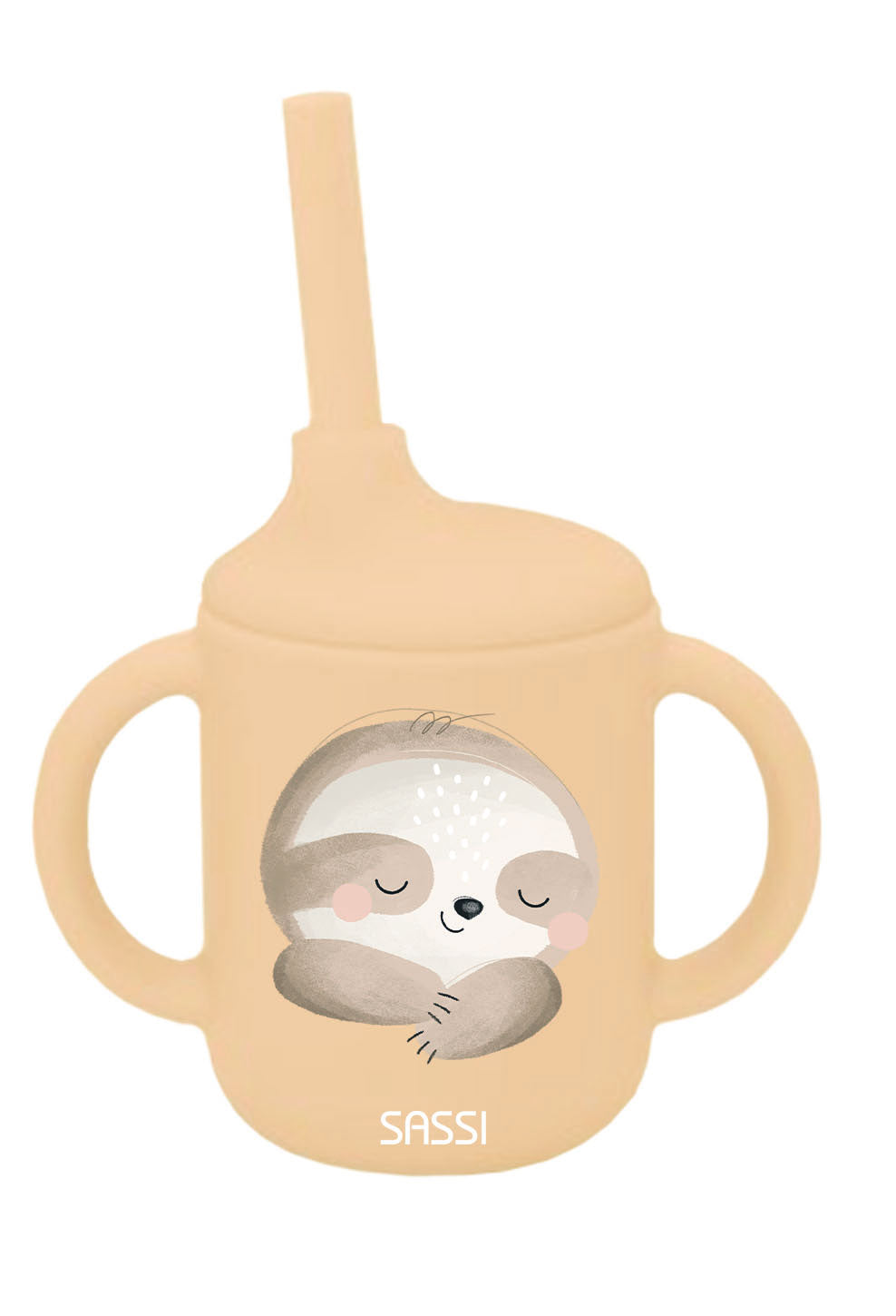 Sassi Silicone Sippy Cup Set - Gnawy The Sloth