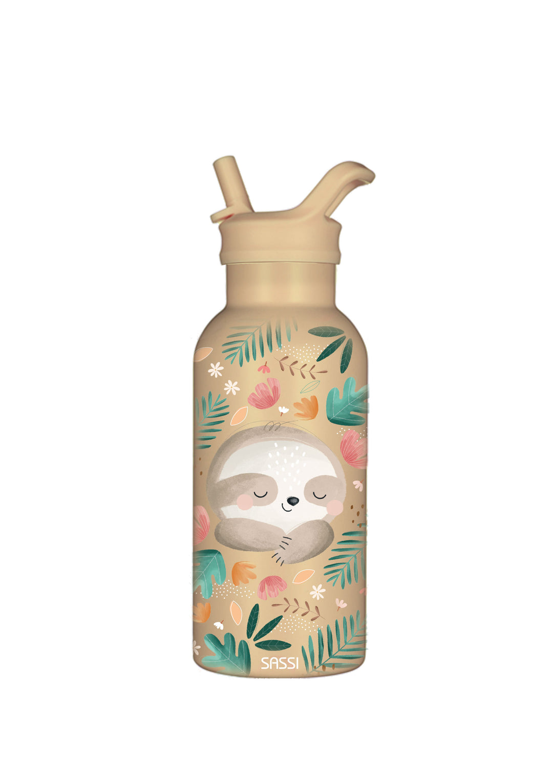 Sassi Vacuum Insulated Stainless Steel Drink Bottle 350 ml - Gnawy The Sloth