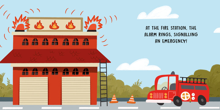 Sassi Board Book Sweet Sounds Stories - Firefighters