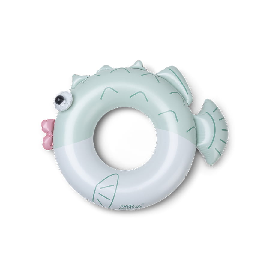 Swim Essentials Inflatable Swim Ring - Puck Pufferfish, 95 cm