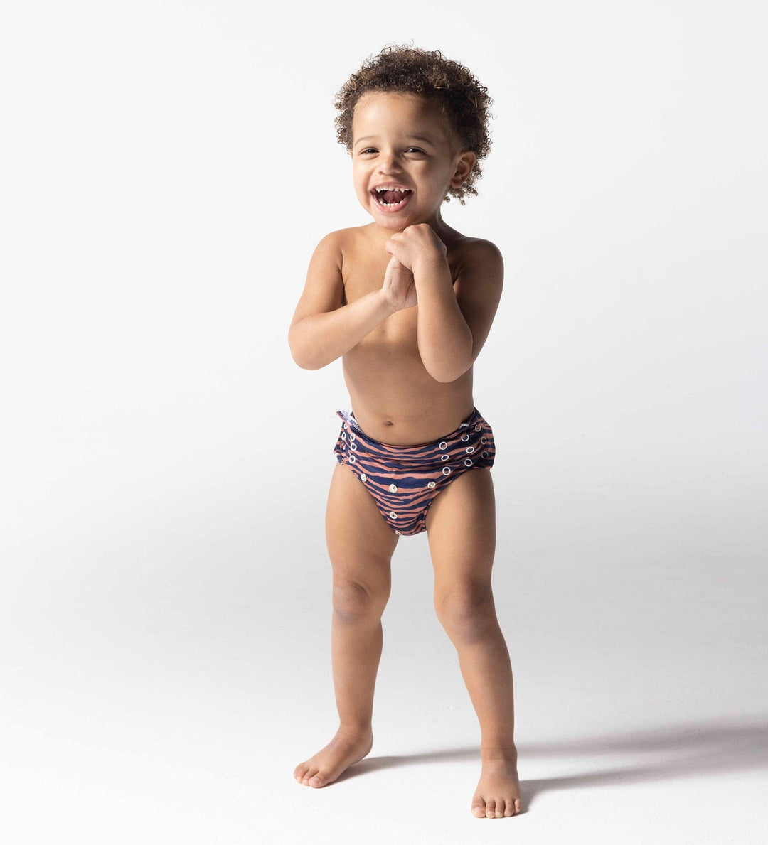 Swim Essentials Swim Nappy OSFA, Blue Zebra Striped