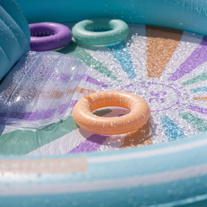Swim Essentials Inflatable Adventure Pool - Bright Waves Adventure Pool