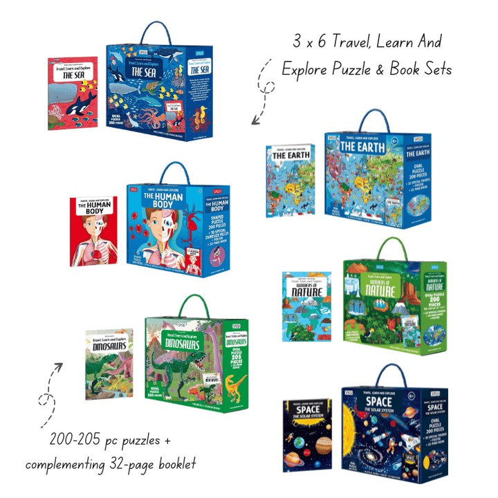 Sassi Travel Learn Explore Puzzle 2026 Trial Pack - 18 pcs