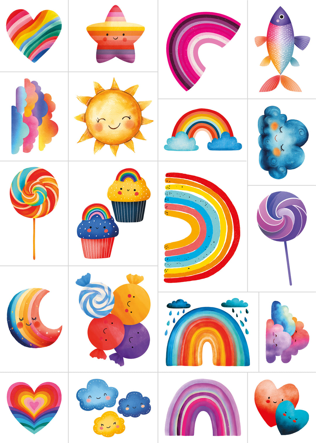 Sassi Tattoos - Magic Rainbow