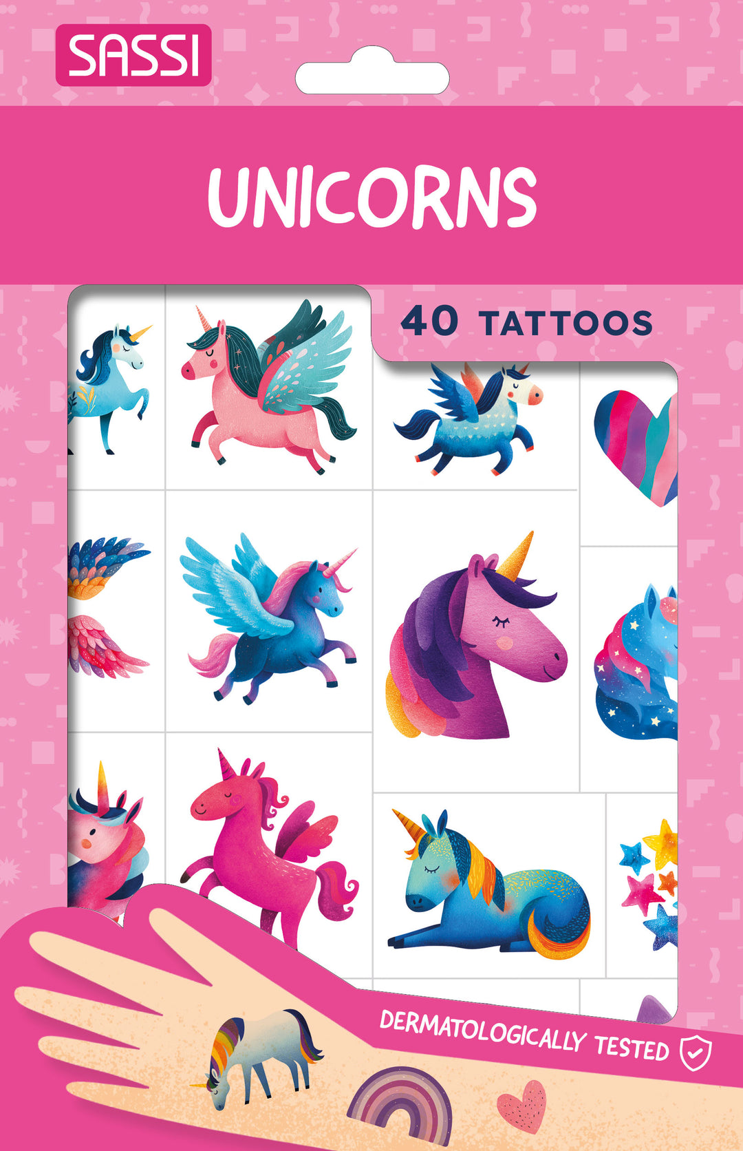 Sassi Tattoo Pack with FREE CDU, 44 pcs