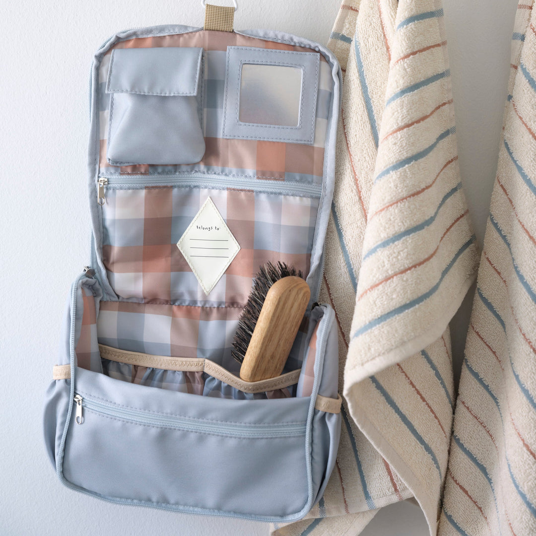 Fabelab - Eco Toiletry Bag with Hanger - Cottage Blue