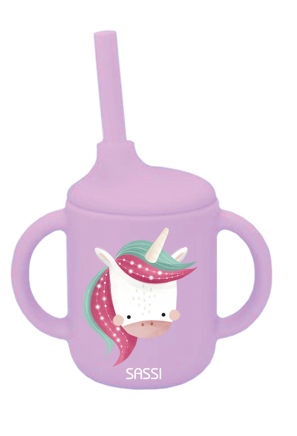 Sassi Silicone Sippy Cup Set - Sparkly The Unicorn