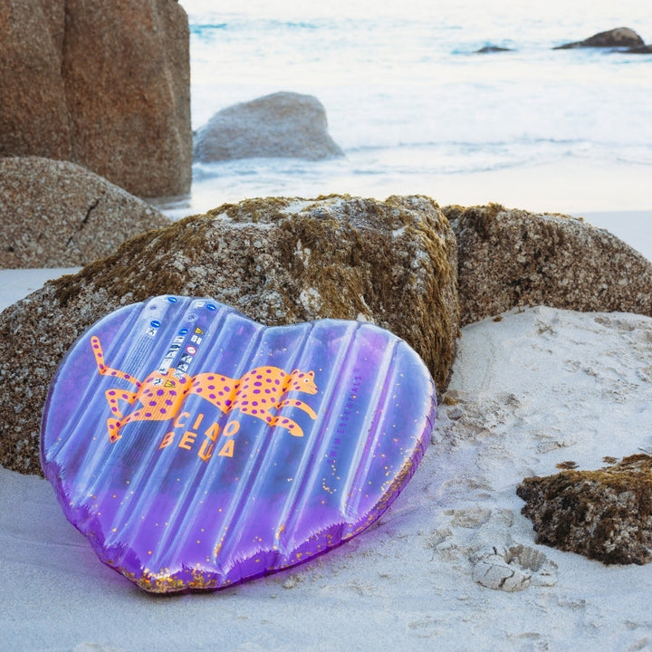Swim Essentials Inflatable Float - Wild Heart Purple
