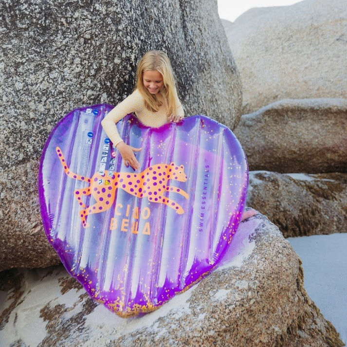 Swim Essentials Inflatable Float - Wild Heart Purple