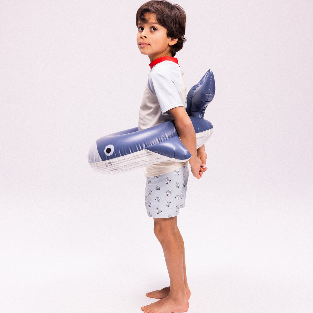 Swim Essentials Inflatable Split Swim Ring - Walter Whale, 55 cm