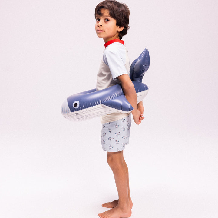 Swim Essentials Inflatable Split Swim Ring - Walter Whale, 55 cm