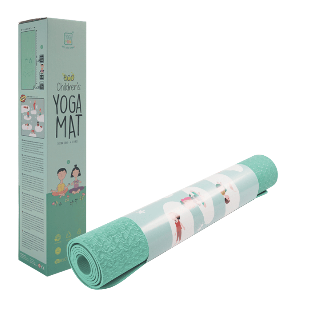 Yogi FUN Kids Yoga Deluxe Eco Mat, Turquoise