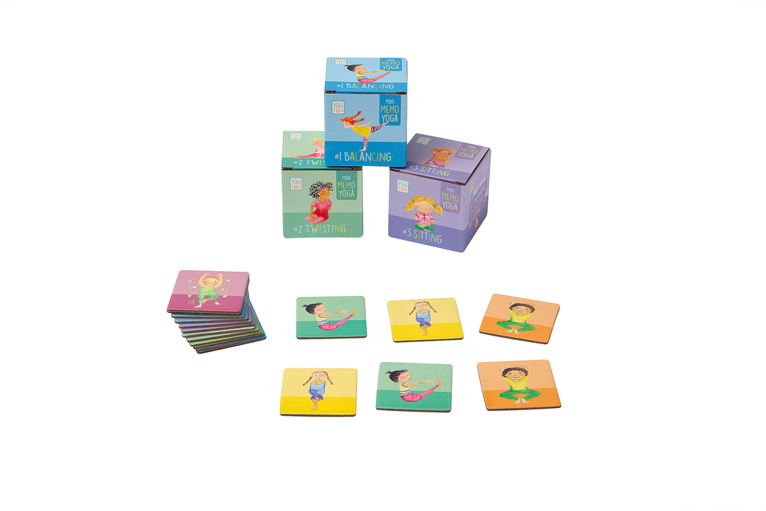 Imagine That Yoga Mat Bundle: 8 Mats + 9 FREE Yogi Fun Mini Memo Games