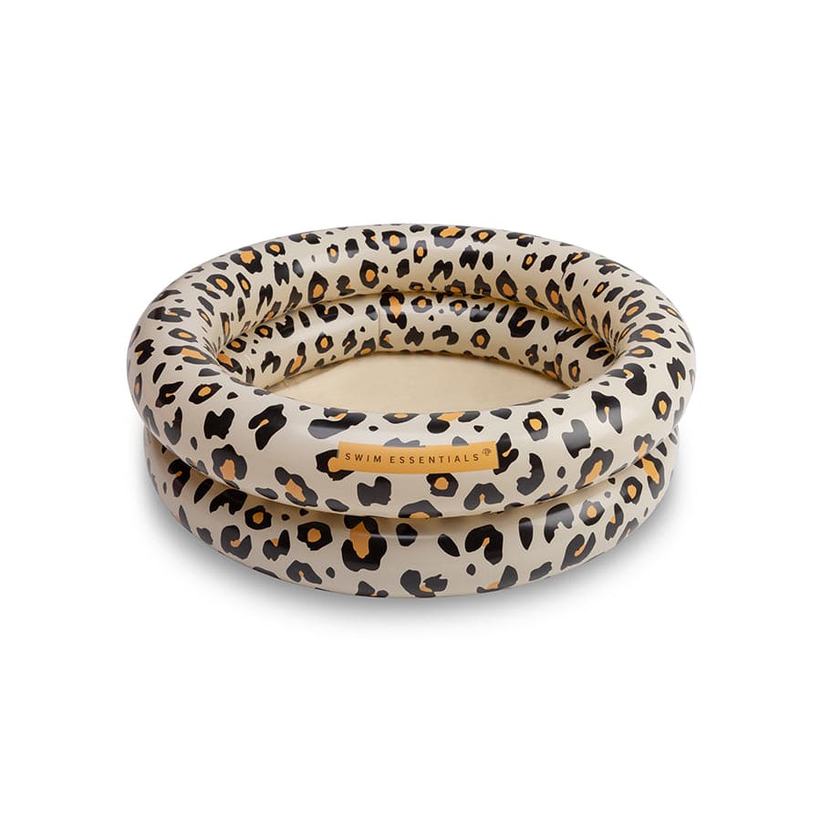 Swim Essentials Inflatable Baby Pool - Beige Leopard, 60 cm