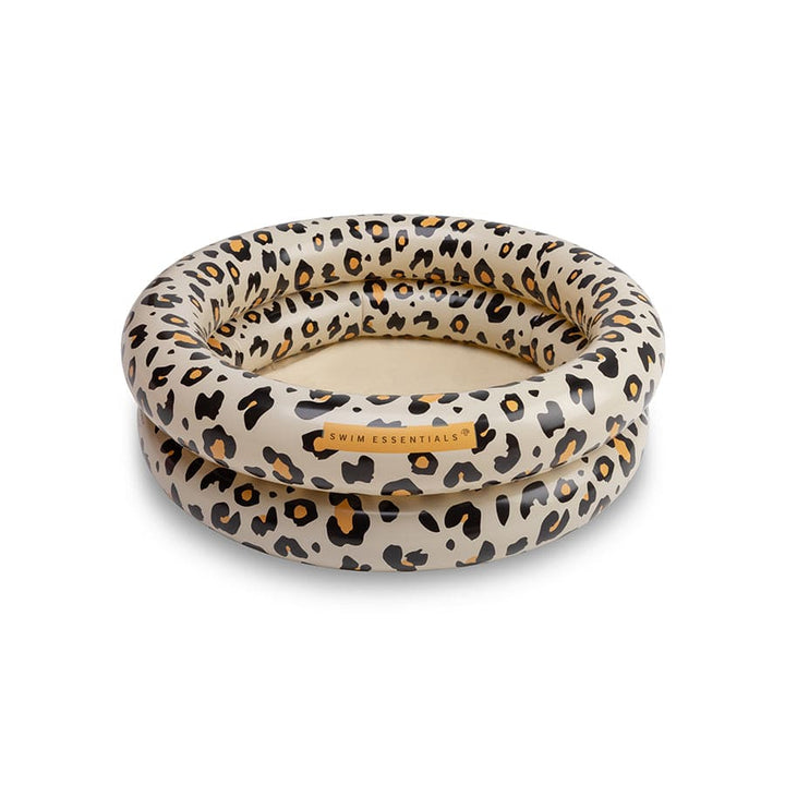 Swim Essentials Inflatable Baby Pool - Beige Leopard, 60 cm