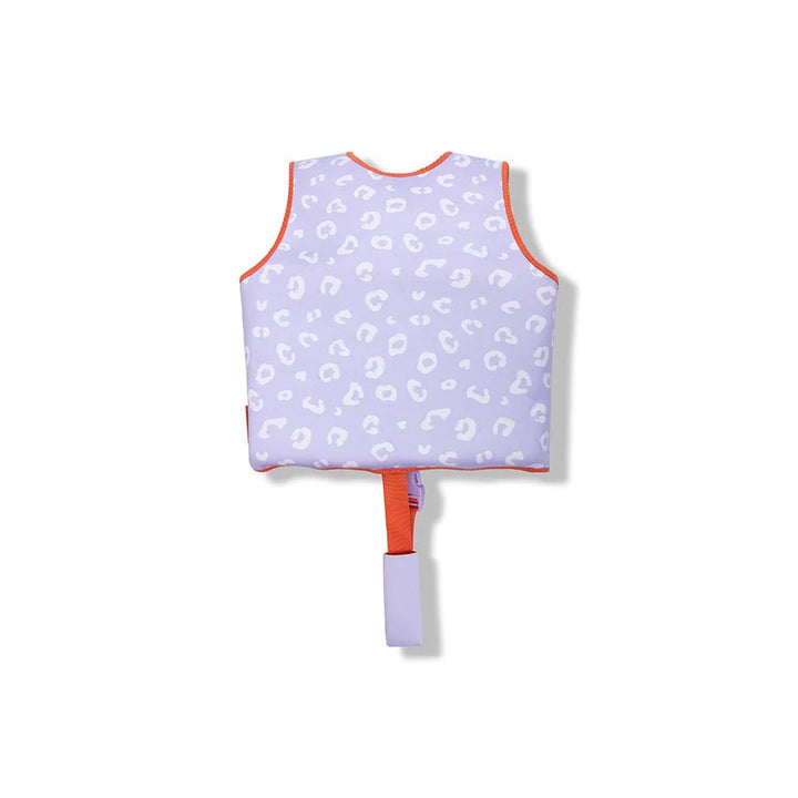 Swim Essentials Kids Swimming Vest - Lilac Leopard, 3-6 yrs