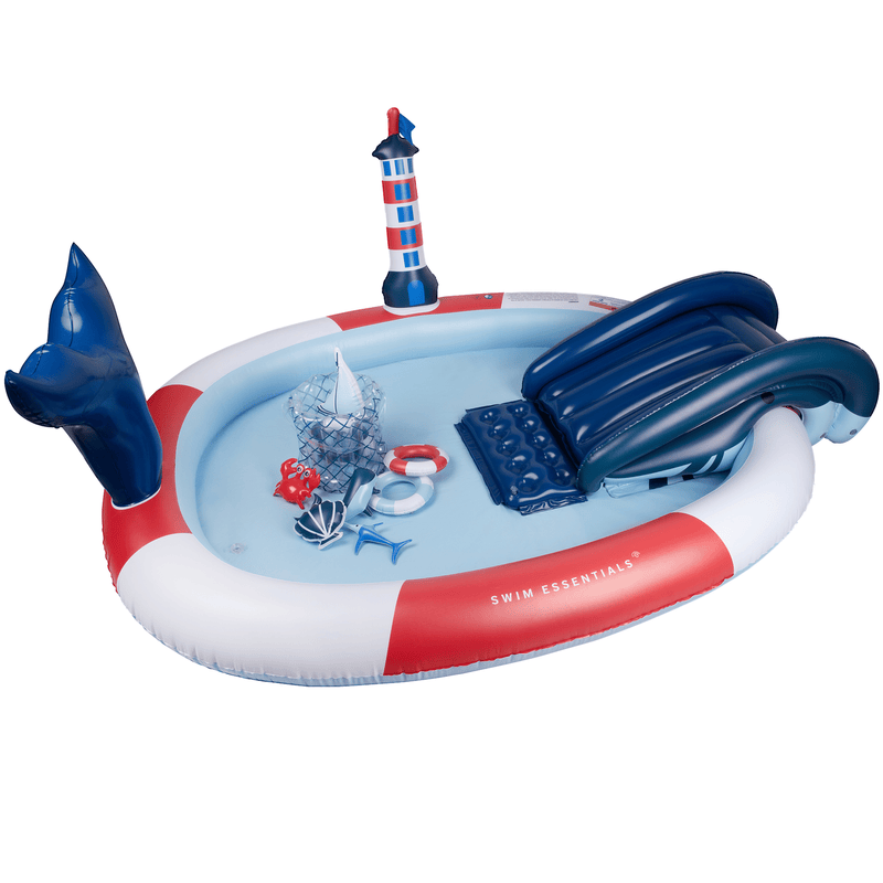 Swim Essentials Inflatable Adventure Pool, Whale