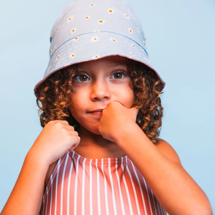 Swim Essentials UV Sunhat, Daisy Flowers Reversible
