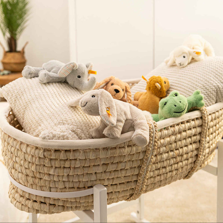 Steiff Soft Cuddly Friends - Floppy Hoppel Rabbit Light Grey, 20 cm