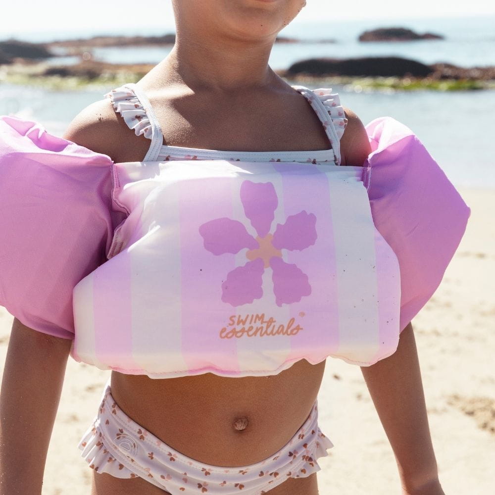 Swim Essentials Puddle Jumper Swim Vest - Pink Flower Market, 2-6 yrs