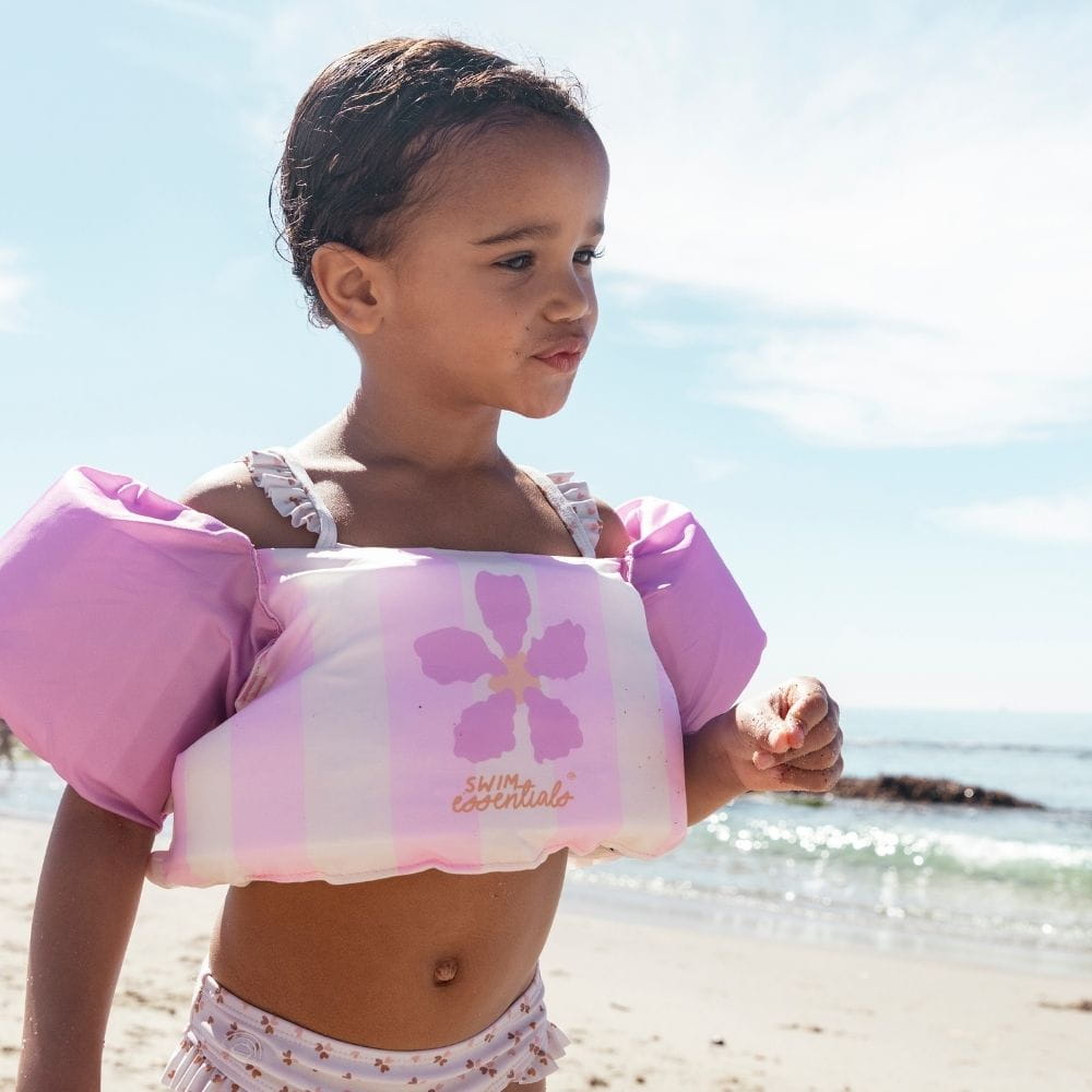 Swim Essentials Puddle Jumper Swim Vest - Pink Flower Market, 2-6 yrs