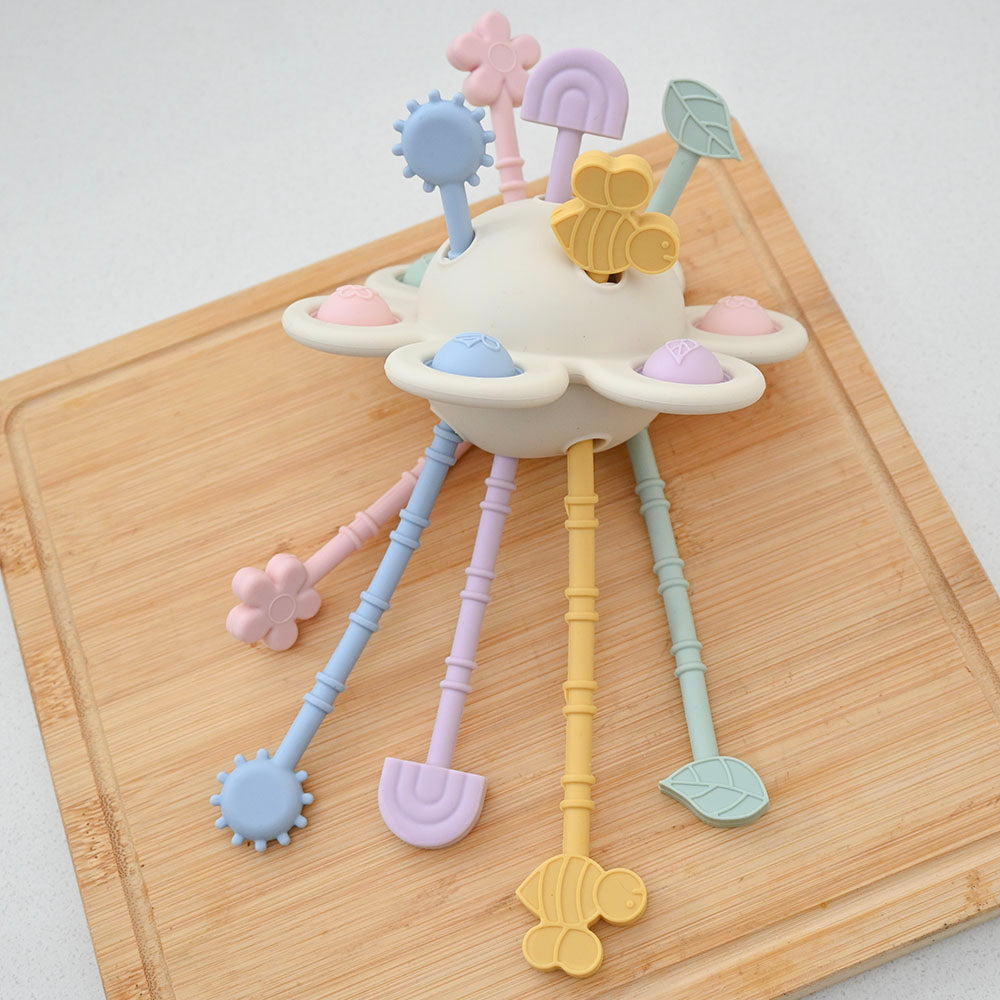 Imagine That Pull and Play Zippy Sensory Toy Flower
