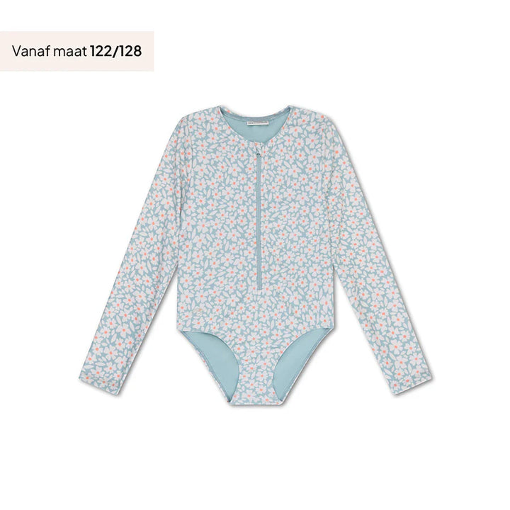 Swim Essentials UV Long Sleeved Swimsuit Rashguard, Florish Green