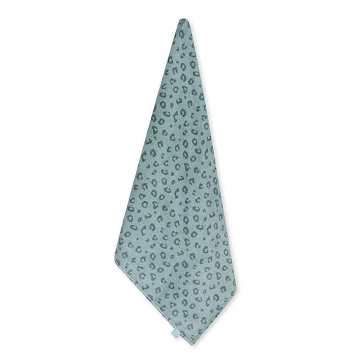 Swim Essentials Luxe Recycled Microfiber Beach Towel, Green Leopard, 180 x 90 cm