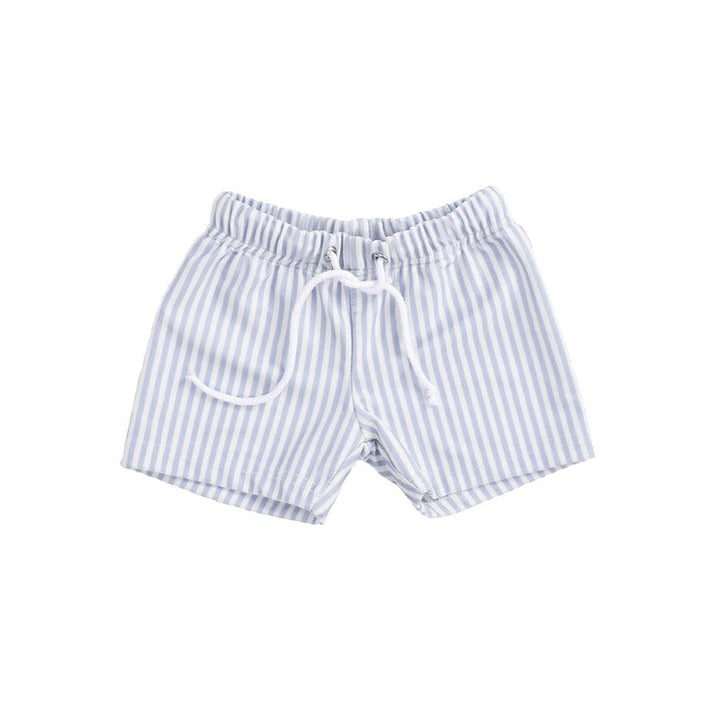 Swim Essentials Boys UV Swim Shorts, Light Blue Striped