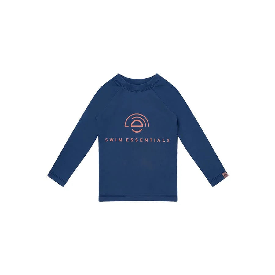 Swim Essentials  UV Short Sleeved Rashguard, Pure Tones Dark Blue