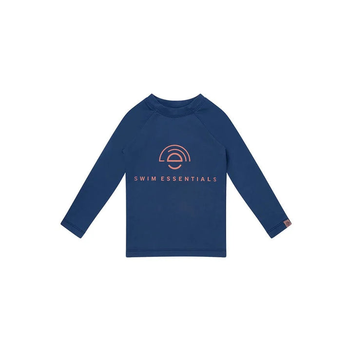 Swim Essentials  UV Short Sleeved Rashguard, Pure Tones Dark Blue