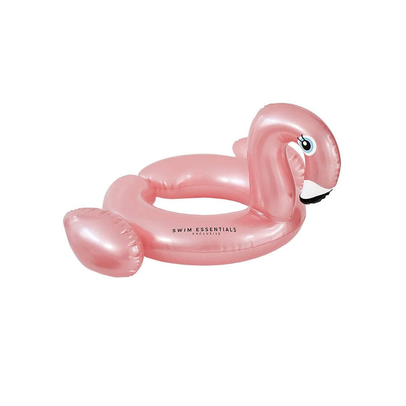 Swim Essentials Animal Swim Ring, Rose Gold Flamingo