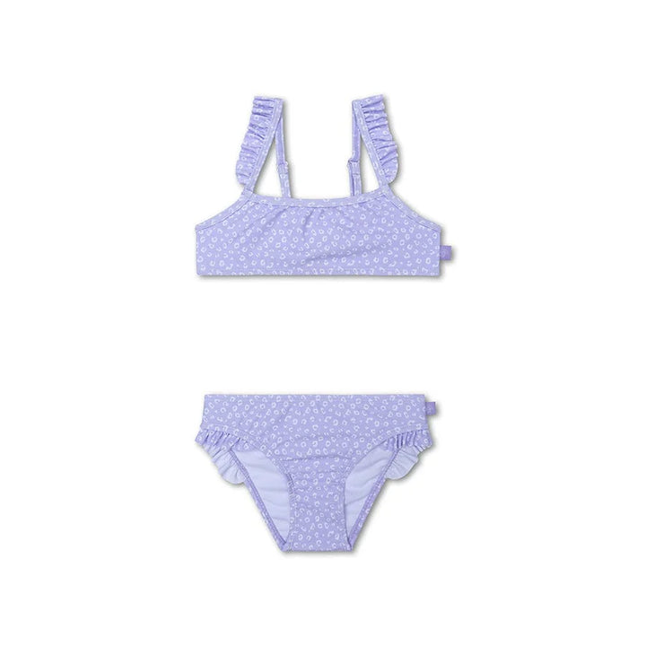 Swim Essentials Girls Bikini, Lilac Leopard