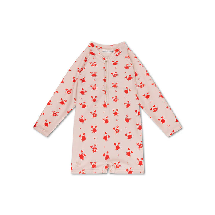 Swim Essentials Boys UV Long Sleeved Swimsuit Rashguard, Oh Crab