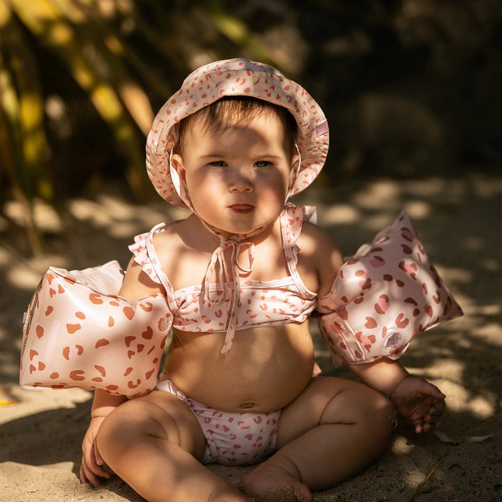 Swim Essentials Girls Bikini, Old Pink Leopard