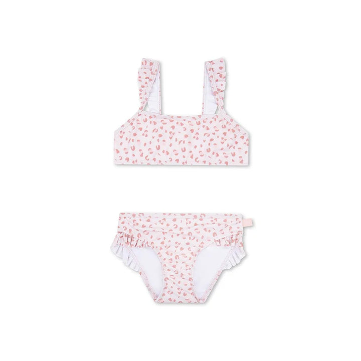 Swim Essentials Girls Bikini, Old Pink Leopard