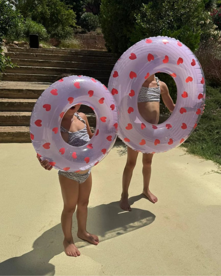 Swim Essentials Inflatable Swim Ring - Sweet Hearts, 55 cm
