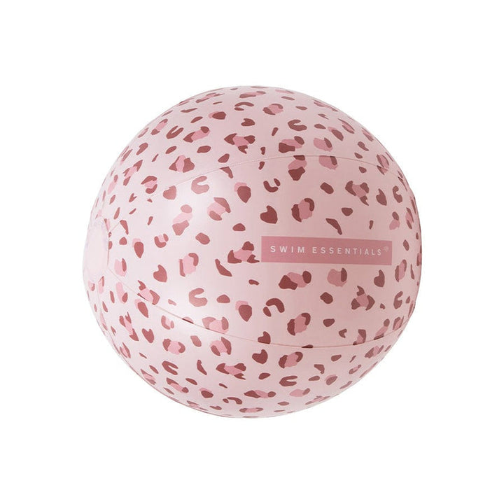 Swim Essentials Inflatable Beach Ball - Pink Leopard, 51 cm