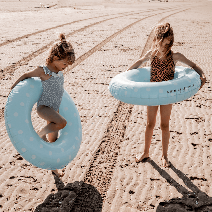 Swim Essentials Inflatable Swim Ring - Blue Dots, 55 cm