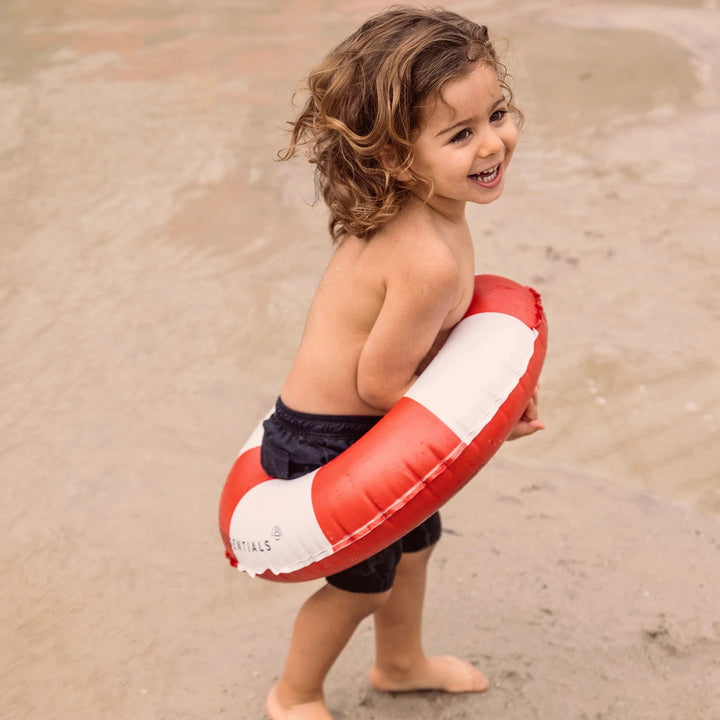 Swim Essentials Inflatable Swim Ring - Drift Red/White, 55 cm