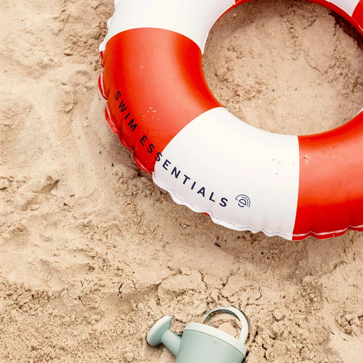Swim Essentials Inflatable Swim Ring - Drift Red/White, 55 cm