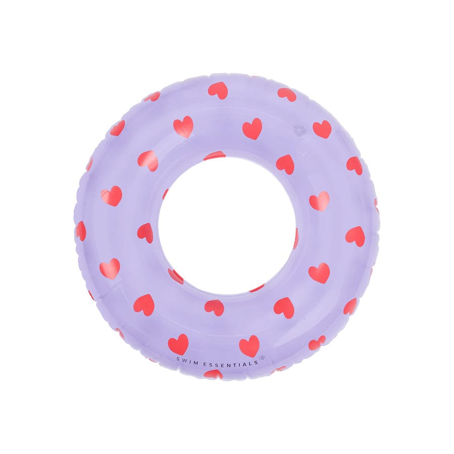 Swim Essentials Inflatable Swim Ring - Sweet Hearts Transparent , 90 c ...