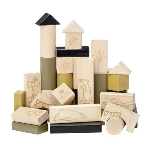 Micki Premium - Wooden Building Blocks, 40  pcs Default Title