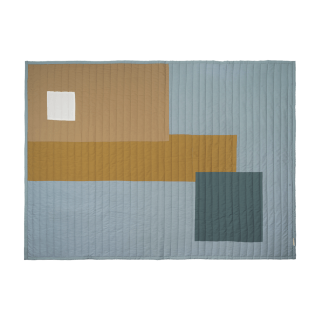 Fabelab - Quilted Blanket Graphic - Cottage Blue, 200 cm Default Title