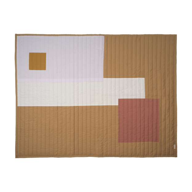 Fabelab - Quilted Blanket Graphic - Caramel, 200 cm Default Title