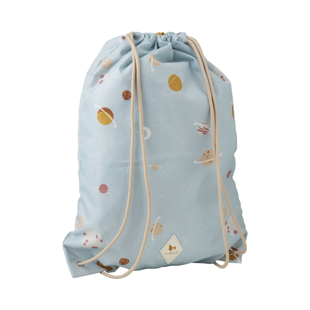 Fabelab - Eco String Bag - Planetary/Cottage Blue