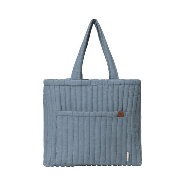 Fabelab - Quilted Tote Bag - Chambray Blue Spruce, 50 cm Default Title