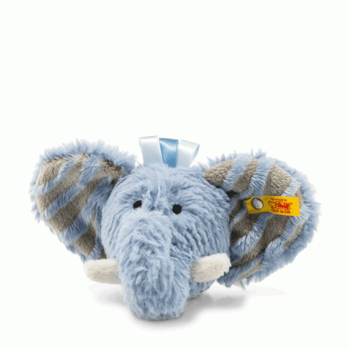 Steiff Soft Cuddly Friends - Earz Elephant Rattle, 12 cm