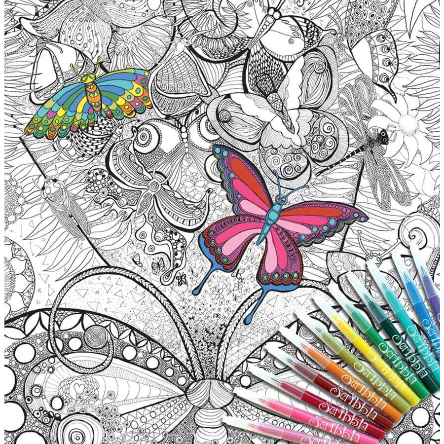ColourAway In a Native Garden Colouring In Poster Kit